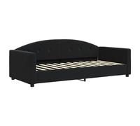 vidaXL Lit de Repos Noir 90x190 cm Velours, canapé-lit, canapé-lit Confortable, canapé-lit en Velours, lit d'appoint, canapé-lit Simple