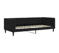 vidaXL Lit de Repos Noir 90x200 cm Velours, Canapé-lit Confortable, Lit d'Appoint, Simple