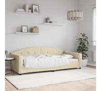 vidaXL Lit de Repos crème 90x200 cm Tissu, canapé-lit, canapé-lit Confortable, canapé-lit en Tissu, lit d'appoint, canapé-lit Simple