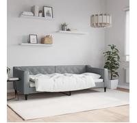 vidaXL Lit de Repos Gris Clair 80x200 cm Tissu, canapé-lit, canapé-lit Confortable, canapé-lit en Tissu, lit d'appoint, canapé-lit Simple