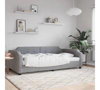 vidaXL Lit de repos sans matelas gris clair 90x190 cm