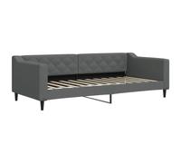 vidaXL Lit de Repos sans Matelas Gris foncé 90x200 cm Tissu