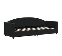 vidaXL Lit de repos 354133 – Canapé‑lit Velours 80x200 cm Noir, sans matelas
