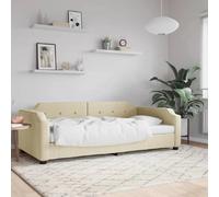 vidaXL Lit de repos Tissu Crème 80x200 cm