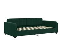 vidaXL Lit de Repos Vert foncé 90x200 cm Velours, canapé-lit, canapé-lit Confortable, canapé-lit en Velours, lit d'appoint, canapé-lit Simple