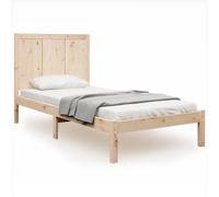 vidaXL Lit en pin massif sans matelas 100x200 cm