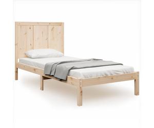 vidaXL Lit en pin massif sans matelas 100x200 cm