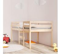 vidaXL Lit haut 821614 – 90x190 cm bois de pin massif – sans matelas