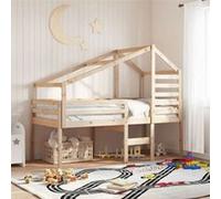 vidaXL Lit haut sans matelas 75x190 cm bois de pin massif