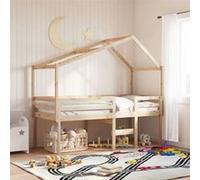 vidaXL Lit haut sans matelas 90x190 cm bois de pin massif