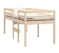 vidaXL Lit Haut sans Matelas 90x190 cm Bois de pin Massif