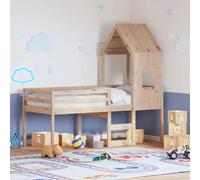 vidaXL Lit haut sans matelas 90x200 cm bois de pin massif