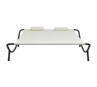 vidaXL Bain de soleil en tissu crème 200 x 173 x 45 cm