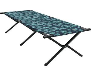 vidaXL Lit pliant pour le camping forêt de feuilles 210 x 80 x 46 cm