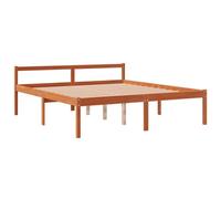 vidaXL Lit pour personne âgée sans matelas 160x200 cm bois pin massif Marron