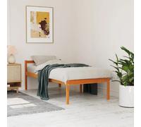 Lit 195.5 x 80.5 x 70.5 cm en cire sans sommier de couleur