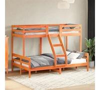 vidaXL Lit superposé sans matelas 80x200/120x200 cm bois massif