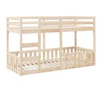 vidaXL Lit superposé 80x200 cm Bois de pin Massif