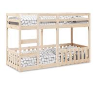 vidaXL Lit superposé 90x190 cm Bois de pin massif 3308592