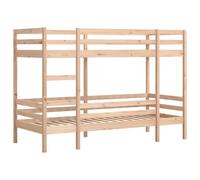 vidaXL Lit superposé 3284221 en bois de pin massif 90x190 cm sans matelas