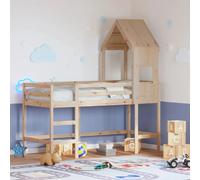 vidaXL Lit superposé avec échelle et toit sans matelas 90x190 cm