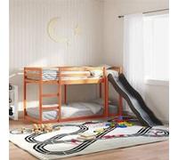 vidaXL Lit superposé avec toboggan et échelle sans matelas 75x190 cm