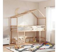 vidaXL Lit superposé avec échelle et toit sans matelas 90x190 cm 3282074