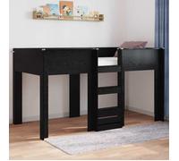 vidaXL Lit Superposé pour Enfants Chêne noir 80 x 200 cm 3410484
