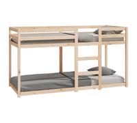 vidaXL Lit superposé Sommier à lattes pour enfants 80x200 cm Bois de pin massif