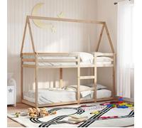 vidaXL Lit superposé 3282081 80x200 cm bois de pin massif – sans matelas