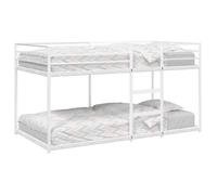 vidaXL Lit superposé 4019882 – acier blanc 80x200 cm sans matelas