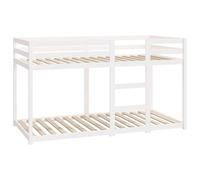 vidaXL Lit superposé sans Matelas Blanc 90x190 cm Bois de pin Massif