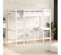vidaXL Lit superposé sans matelas blanc 90x200 cm bois de pin massif 842851