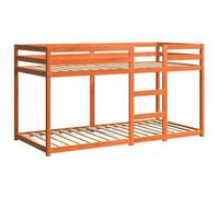 vidaXL Lit superposé sans Matelas Cire Marron 90x200 cm pin Massif