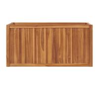vidaXL Lit surélevé 100x50x50 cm bois massif teck