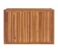 vidaXL Lit surélevé 100x50x70 cm bois massif teck