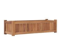 vidaXL Lit surélevé 100x30x25 cm – Bois massif teck