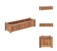 vidaXL Lit surélevé 100x30x25 cm bois massif teck - Pots de fleurs & Jardinières