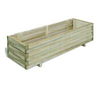 vidaXL Lit surélevé 120x40x30 cm Bois Rectangulaire