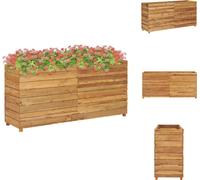 vidaXL Lit surélevé 150x40x72 cm bois massif teck et acier - Pots de fleurs & Jardinières
