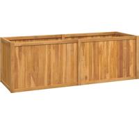 vidaXL Lit surélevé 150x50x50 cm bois massif teck