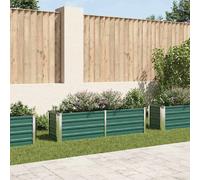 vidaXL Lit surélevé de jardin Acier galvanisé 160x40x45 cm Vert
