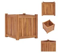 vidaXL Lit surélevé 40x40x40 cm bois massif teck - Pots de fleurs & Jardinières