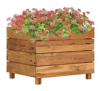 vidaXL Lit surélevé - 50x40x38 cm - Bois de teck recyclé