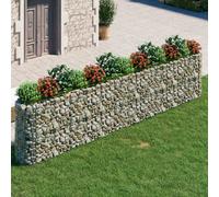 vidaXL Lit surélevé à gabion - 470x50x100 cm