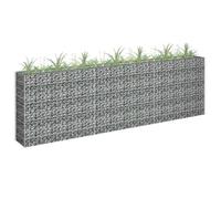 vidaXL Gabion haut-plateau en acier galvanisé 270 x 30 x 90 cm