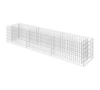 vidaXL Lit surélevé à Gabion Acier galvanisé 270x50x50 cm