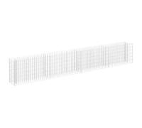 vidaXL Lit surélevé à Gabion Acier galvanisé 360x30x60 cm