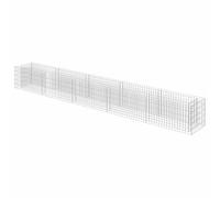 vidaXL Gabion haut-plateau Acier galvanisé 450×50×50 cm