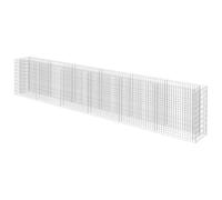vidaXL Lit surélevé à Gabion Acier galvanisé 540x50x100 cm | Acier galvanisé robuste qui résiste aux intempéries, idéal pour planter ou créer des barrières de jardin